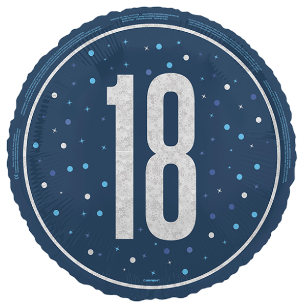 Standard Number 18 Glitz Blue